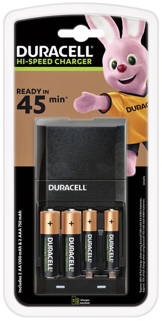 Chargeur de batterie Duracell CEF27 + 2xAA +2xAAA