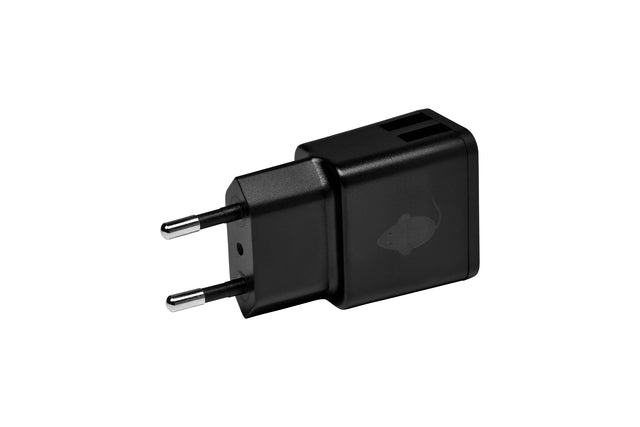 Greenmouse - Oplader green mouse usb a 2x 2.4a zwart