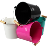 Klika - Emmer | Zink | 14cm | ∅16cm | 2.31l | zwart | 1 stuks