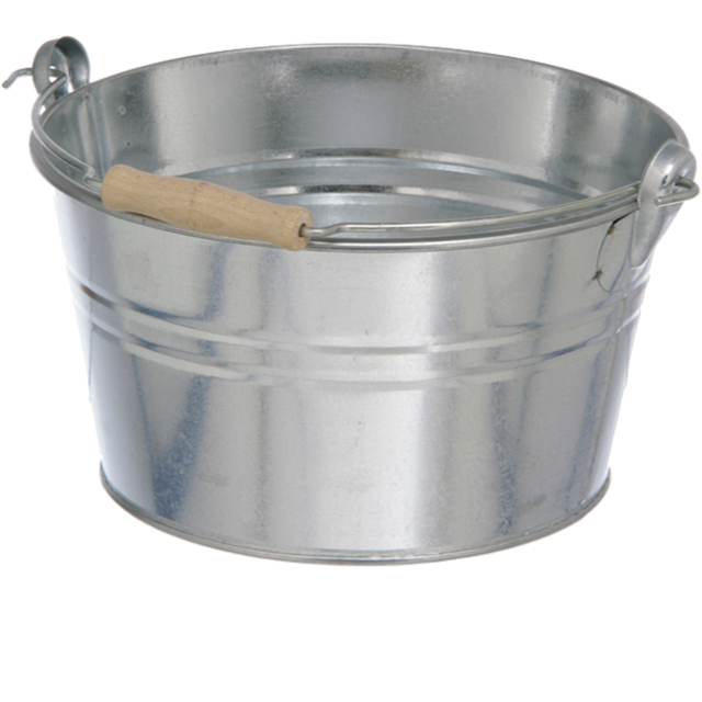 Klika - Emmer | Zink | 15.5cm | ∅27cm | 6l | zilver | 1 stuks