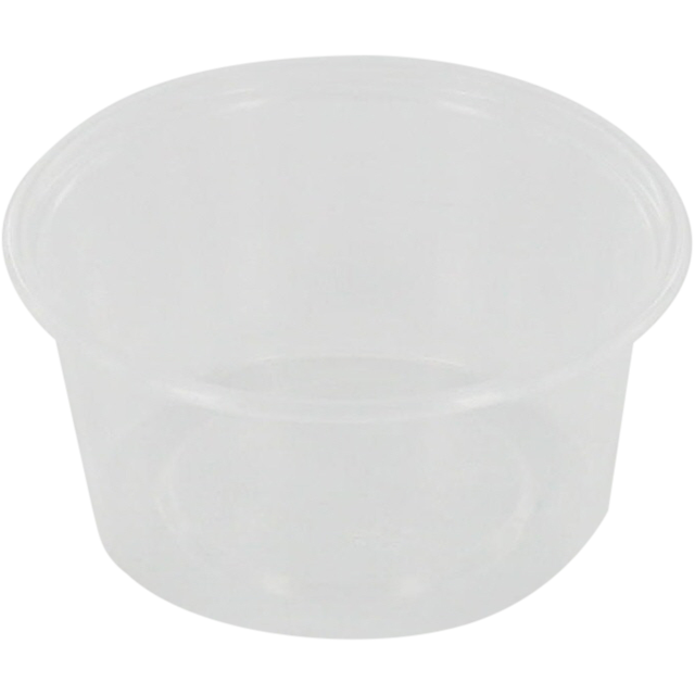 Klika - Bakje saus rond 80cc transparant 50 stuks