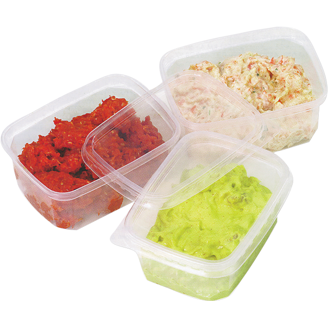 Klika - Bak | PP | 125ml | saladebakje | 108x82x27mm | transparant | 1000 stuks