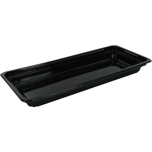 Klika - Schaal | sushitray | gerecycled PET | rechthoekig | 212x91x21mm | zwart | 750 stuks