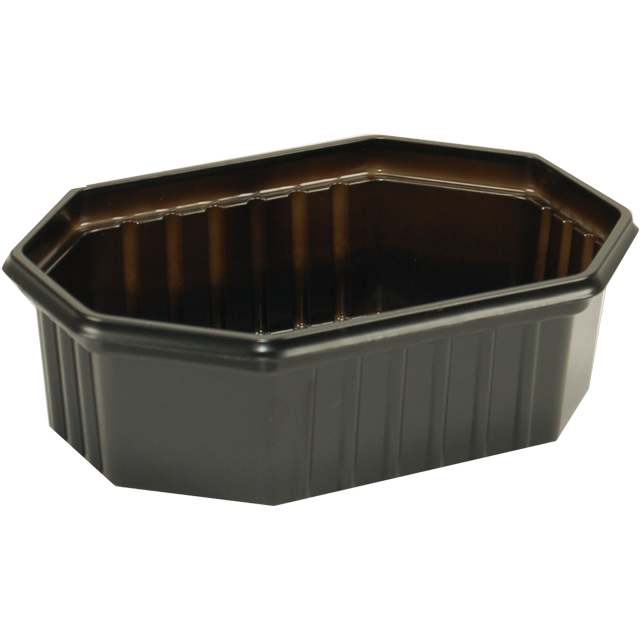 Klika - Bak | Gerecycled PET | 250ml | 125x95x39mm | zwart | 1000 stuks