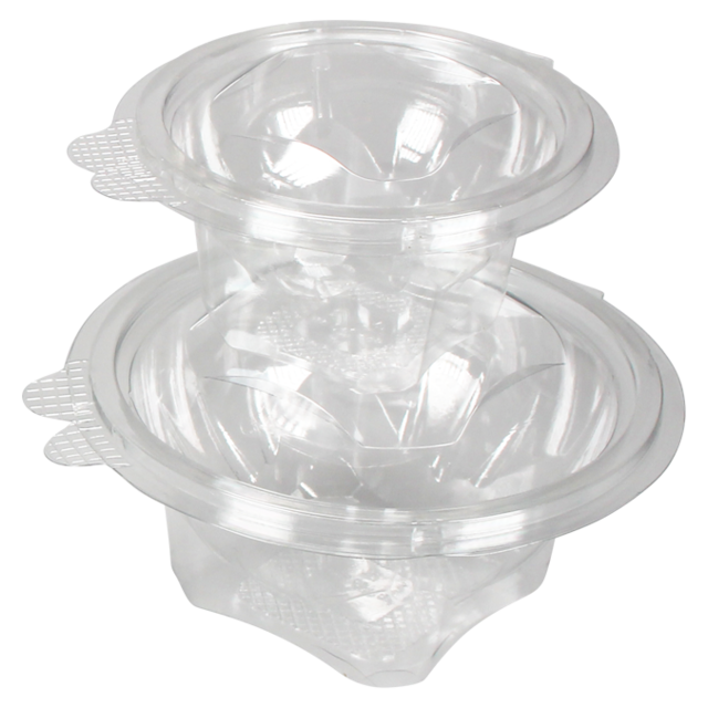 Klika - Bak | Gerecycled PET | 600ml | saladebak | 174x176.5x66.3mm | transparant | 400 stuks