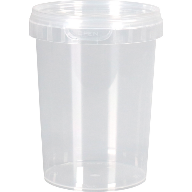Klika - Pot | pP | 550ml | met deksel | Ø95mm | transparant | 347 stuks