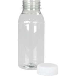 Klika - Fles | petfles | Gerecycled PET | met vaste dop | 250ml | transparant | 210 stuks