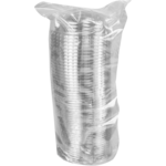 Klika - Dome deksel Ø95mm, met gat 25mm transparant 50st
