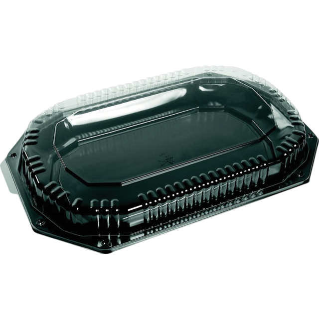 Depa - Schaal | cateringschaal | pET | rechthoekig | 430x280x30mm | zwart | 5 stuks