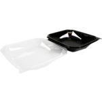 Klika - Bak | PET | 1240ml | Ø185mm | octaviewbox | 70mm | zwart/transparant | 255 stuks