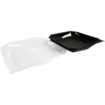 Klika - Bak | PET | 1580ml | Ø225mm | octaviewbox | 65mm | zwart/transparant | 100 stuks