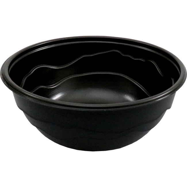 Depa - Kom | Wave | reusable | pP | 1000ml | zwart | 20 stuks