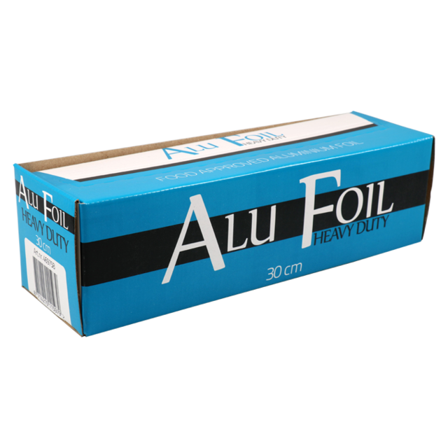 Klika - Folie | aluminiumfolie | op rol | Aluminium | 30cm | 125m | 14my | zilver | 1 stuks