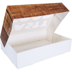 Klika - Partydoos/ cateringdoos Tasty Food 36x25x8cm 10 stuks