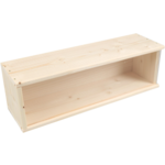 Klika - Wijnkist voor 1 fles 340x95x85mm met PLEXIGLAS schuifdeksel