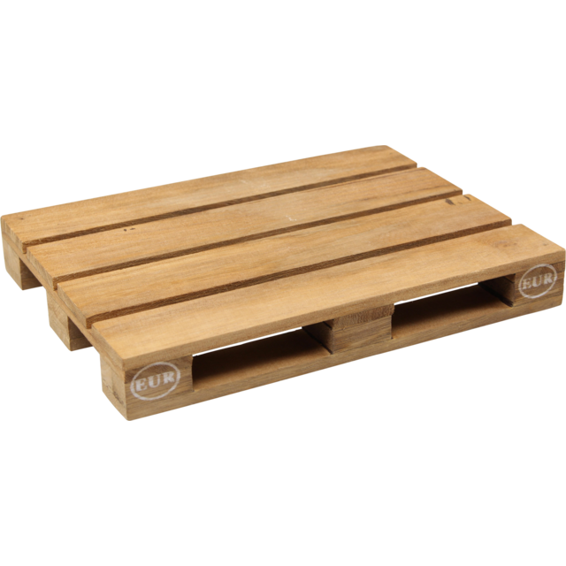 Klika - Pallet | mini | hout | 18.5x13.5x2.3cm | naturel | 10 stuks