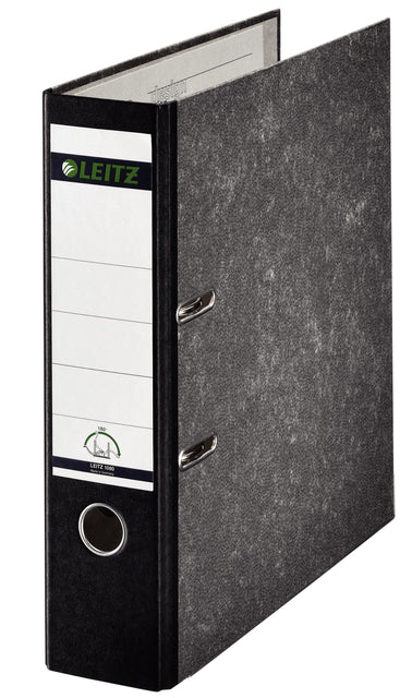 Reliure à anneaux Leitz 1082 180° 80mm carton folio noir