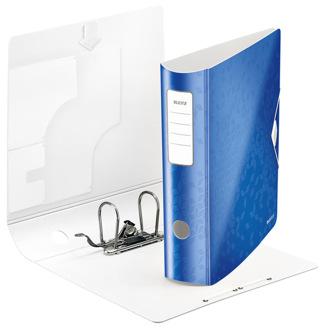 Classeur à levier Leitz WOW 180° Active A4 75mm bleu | 10 morceaux