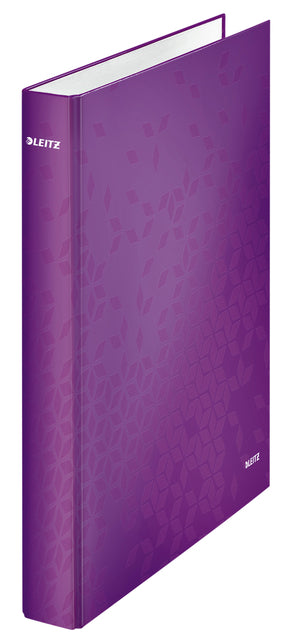 Classeur à anneaux Leitz WOW A4 2 anneaux D-mech 25mm carton violet