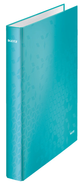 Classeur à anneaux Leitz WOW A4 4 anneaux D-mech 25mm carton bleu glacier | 10 morceaux