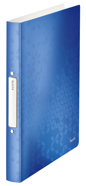 Classeur à anneaux Leitz WOW A4 2 anneaux O-mech 25mm PP bleu | 10 morceaux