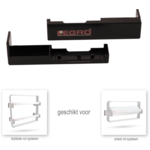Ensemble de support mural Legro | pour distributeur de papier | métal | noir | lot de 2 pièces