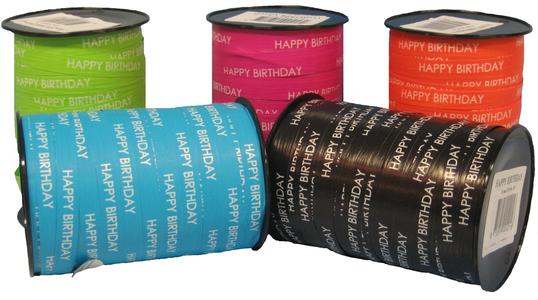 Krullint - Krullint Paperlook 10mm x 225 meter kleur 04 lime happy birthday