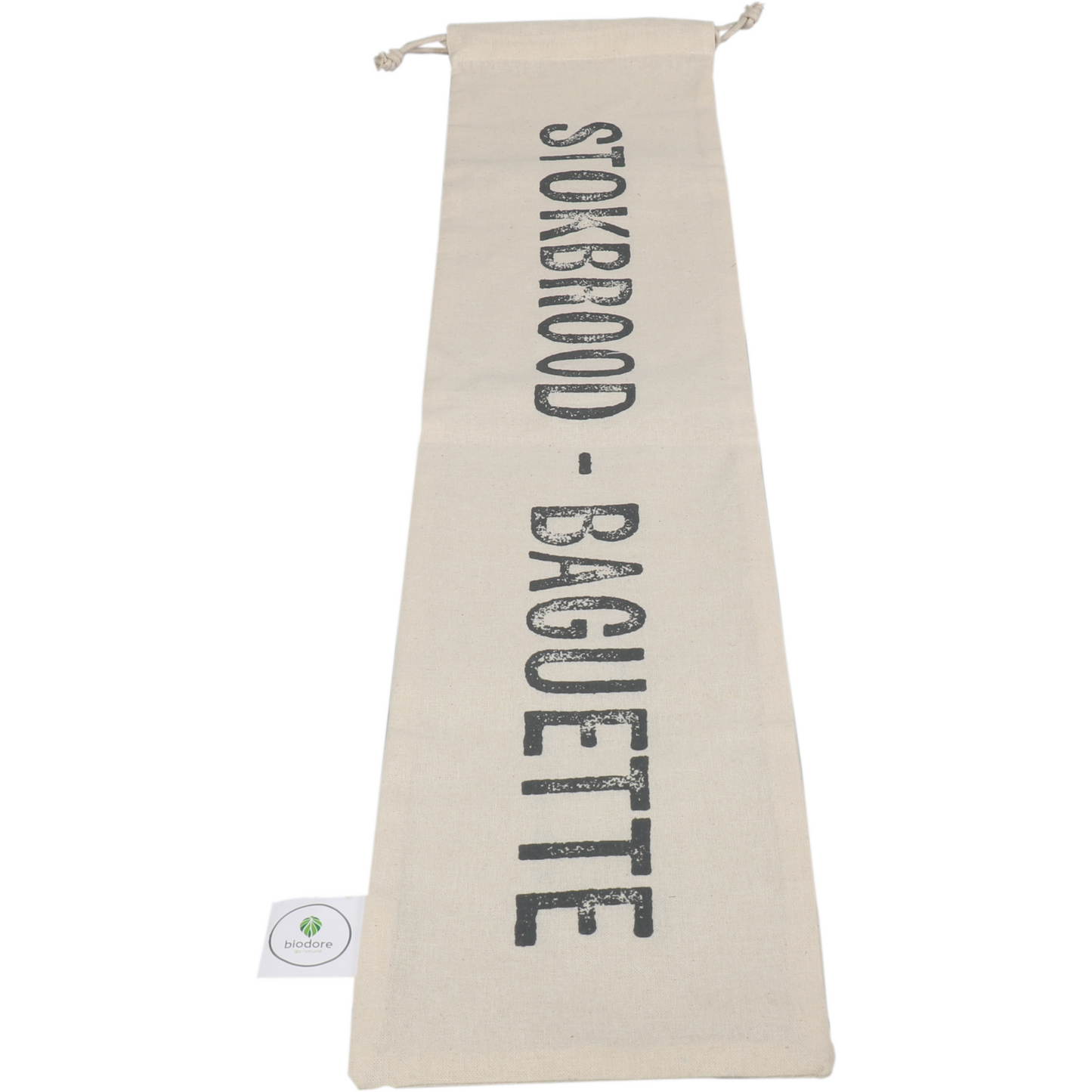 Sac Biodore | Sac baguette | Coton | 15x65cm | naturel | 10 morceaux