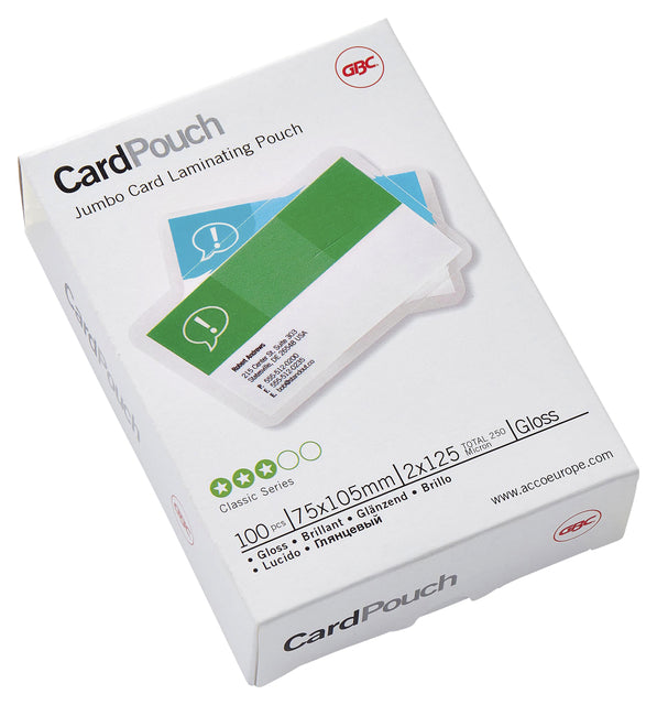 GBC - Lamineerhoes gbc club card 75x105mm 2x125micron
