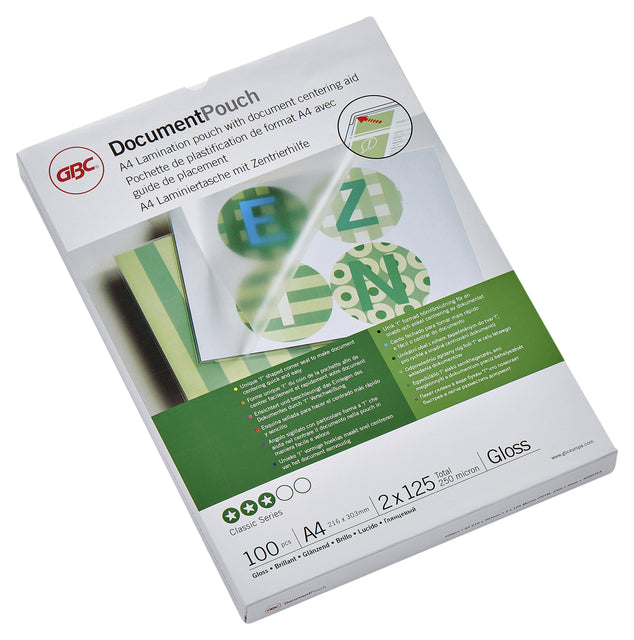 GBC - Lamineerhoes gbc a4 2x125micron glans