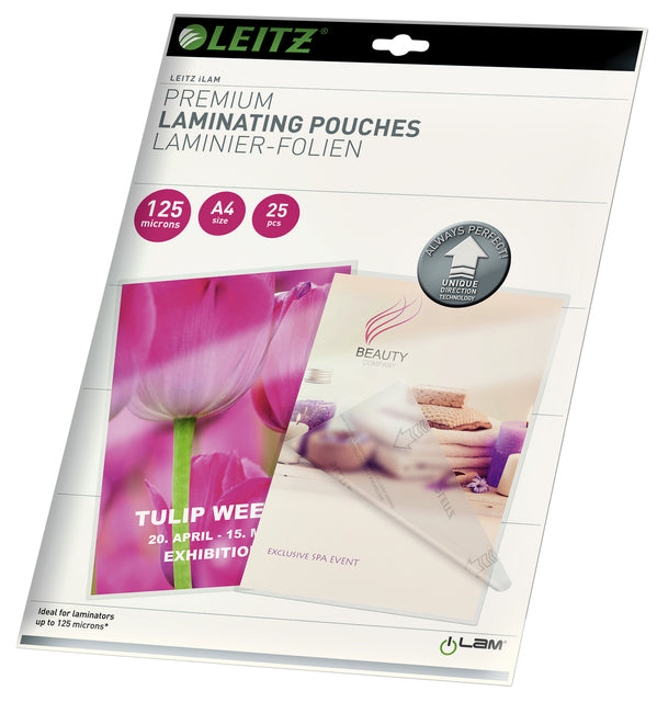 Pochette à plastifier Leitz ILAM A4 2x125micron 25 pcs