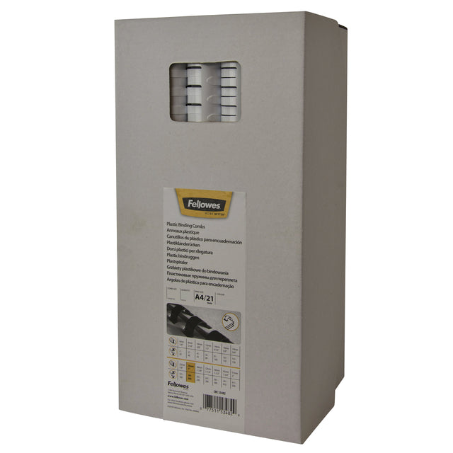 Fellowes - Bindrug fellowes 19mm 21rings a4 zwart