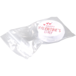 Klika - Label | kraftpapier | Happy Valentine’s Day | Ø5cm | roze/rood | 50 stuks