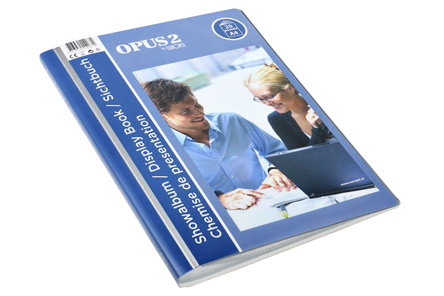 Europel - Showmap opus 2 frontview a4 20 tassen wit