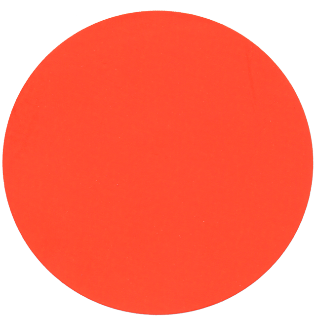 Klika - Etiket | Reclame-etiket | papier | permanent | ∅62mm | fluor/rood | rol à 1500 stuks