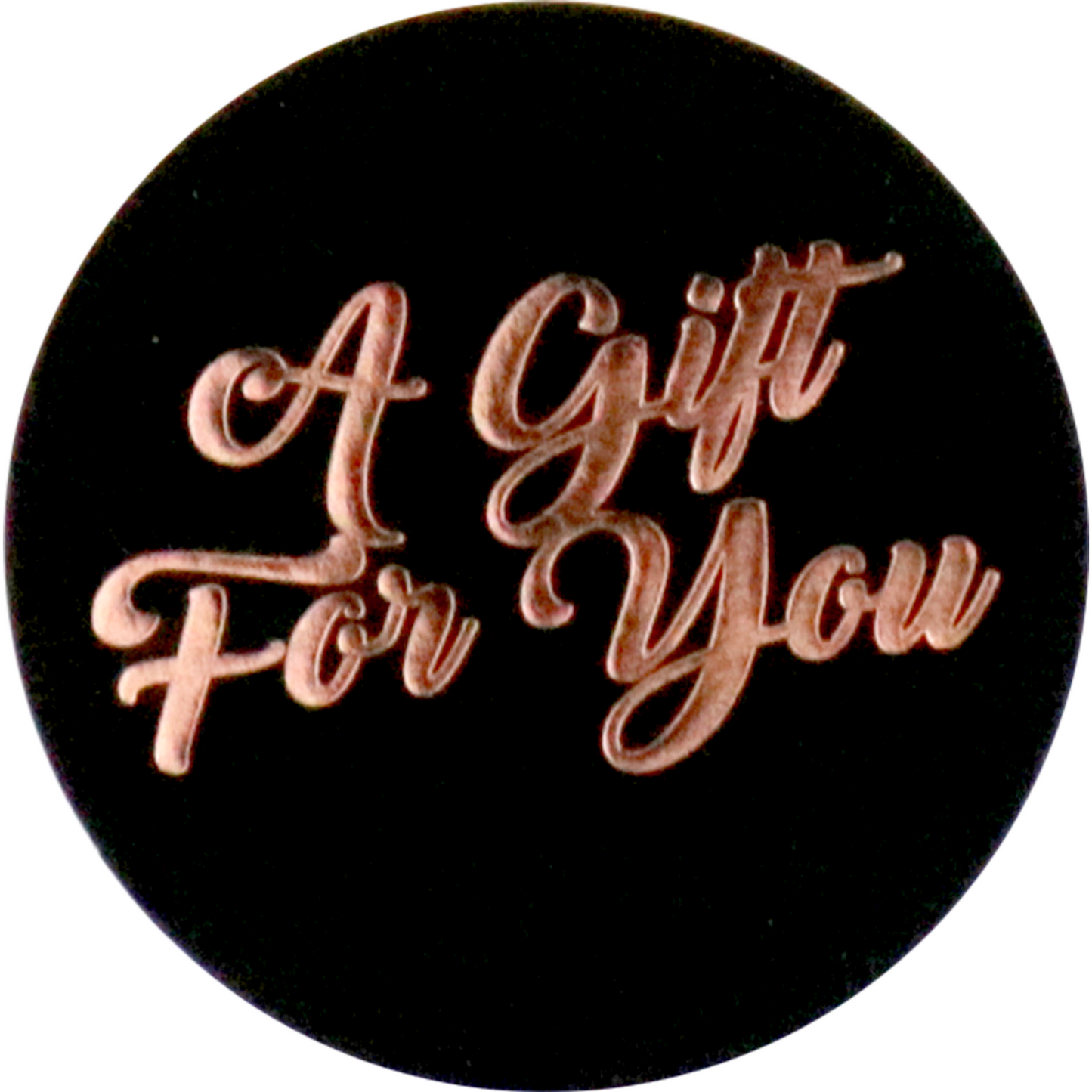 Klika - Etiket | papier | A gift for you | permanent | ∅40mm | zwart | rol à 500 stuks