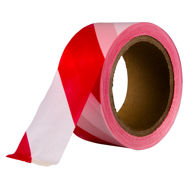 HPX - Afzetlint | LDPE | 50mm | 100m | wit/rood