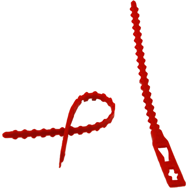 Klika - Rattenstaartsluiting pP | rood | 1000 stuks