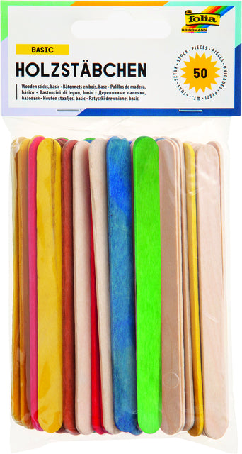 Folia Paper - Stokje folia hout assorti