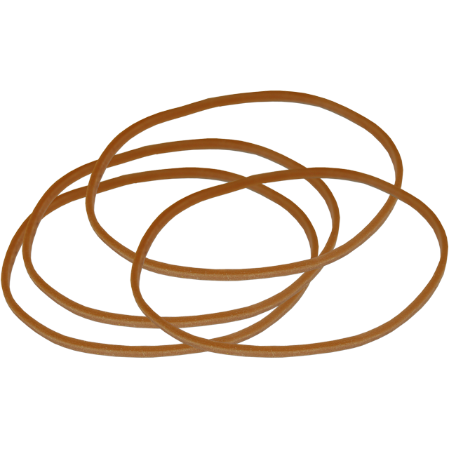 Neutral - Elastiek | rubber | nr. 12 | 500gr | 45mm | bruin | 500 gram