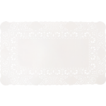 Klika - Taartrand | papier | 30x18cm | rechthoekig | wit | 250 stuks
