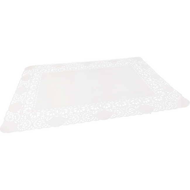 Neutral - Taartrand | papier | 40x30cm | rechthoekig | wit | 250 stuks