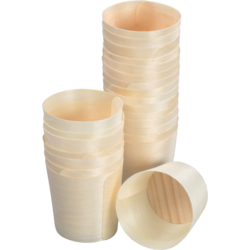 DEPA - Cup | hout | Ø 50mm | 20mm | naturel | 50 stuks