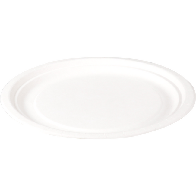 Depa - Bord | rond | 1-vaks | karton | Ø18cm | wit | 100 stuks