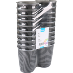 DEPA - | Zero waste beker | Swirl | PP | reusable | 250ml | antraciet | 20 stuks