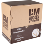 I'M Concept - Roerstaafje | hout | 5x140mm | naturel | 1000 stuks