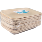 Depa - Bord | rechthoekig | 1-vaks | palmblad | 24x16cm | naturel | 25 stuks