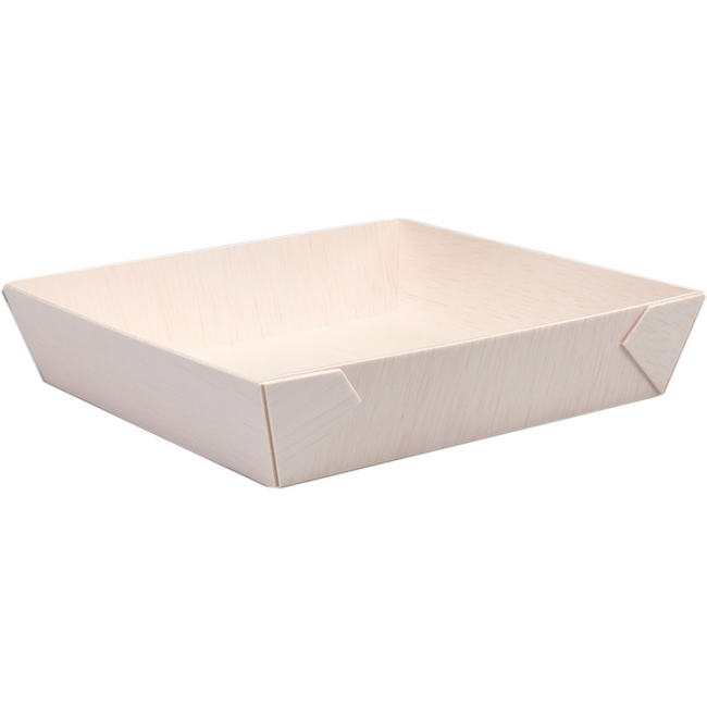 Depa - Schaal | hout | vierkant | 170x170x36mm | naturel | 50 stuks