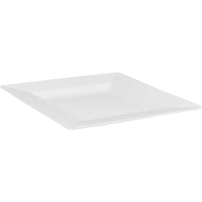 Depa - Bord | reusable | vierkant | 1-vaks | pS | 16.5x16.5cm | wit | 20 stuks