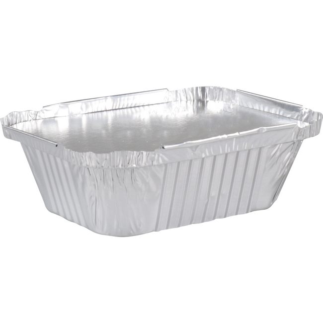 Klika - Bak | Aluminium | 250ml | opstaande rand | 122x96x34mm | zilver | 25 stuks